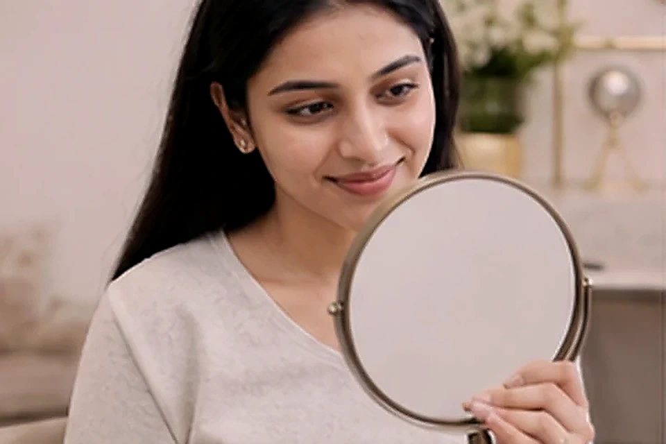 Patient mirror review related to Glow / Party Peel at Nadhira Cosmo Clinic, Avadi