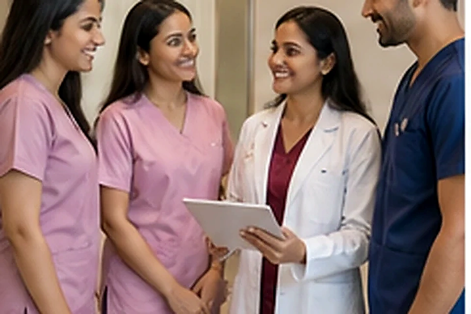 Clinic team candid related to PCOD at Nadhira Cosmo Clinic, Avadi