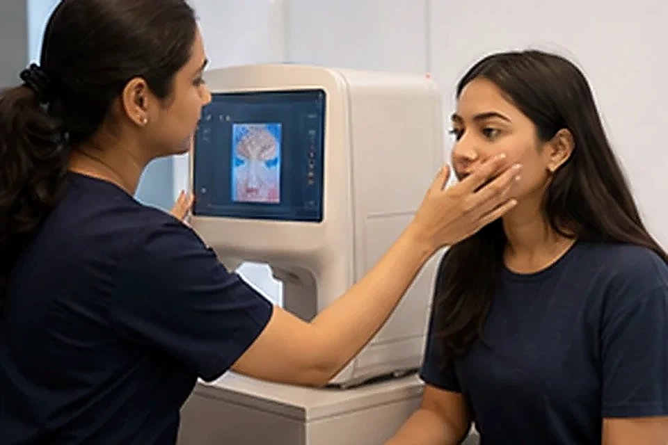 Skin hydration scan related to Feel Confident in Your Skin at Nadhira Cosmo Clinic, Avadi