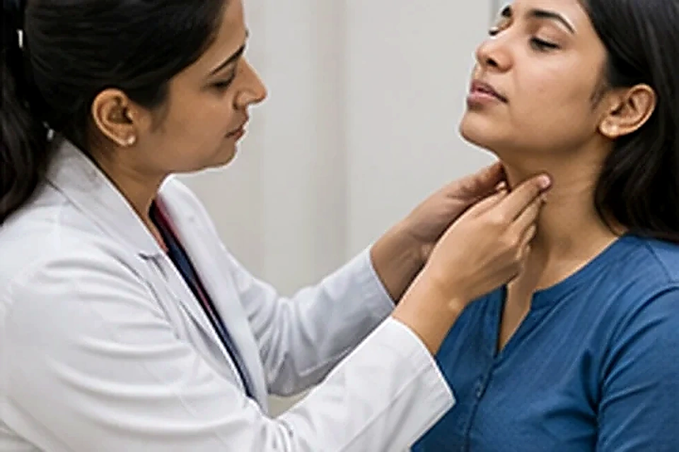 Thyroid neck consultation related to Head Ache at Nadhira Cosmo Clinic, Avadi