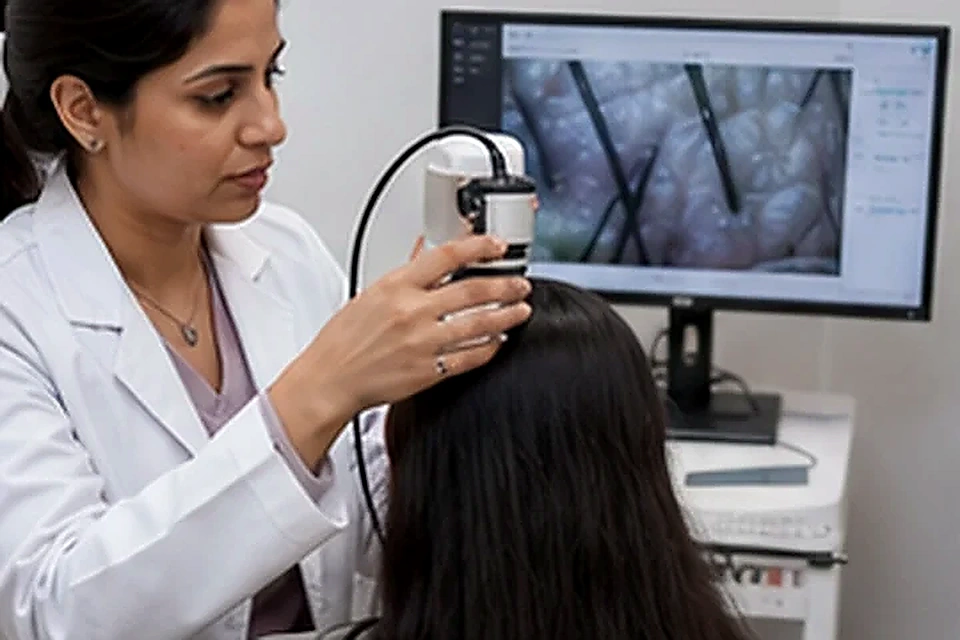 Scalp camera analysis related to CO2 / Pico / Nd:YAG Laser at Nadhira Cosmo Clinic, Avadi