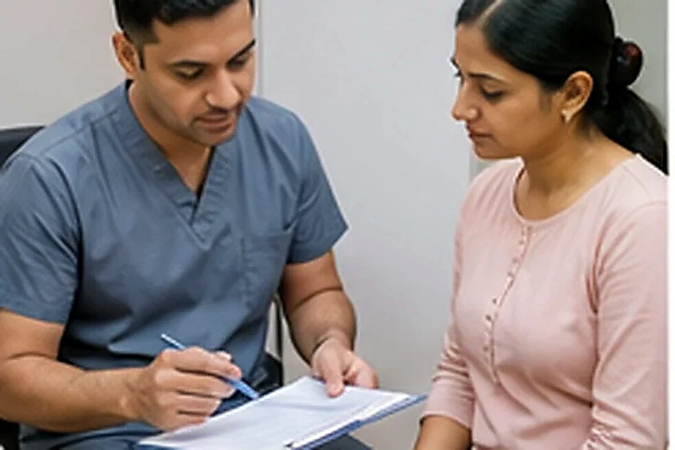 Consent discussion related to Lipoma Treatment at Nadhira Cosmo Clinic, Avadi