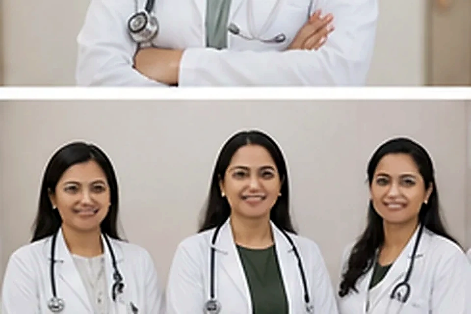 Nurse preparing examination room related to IVF at Nadhira Cosmo Clinic, Avadi